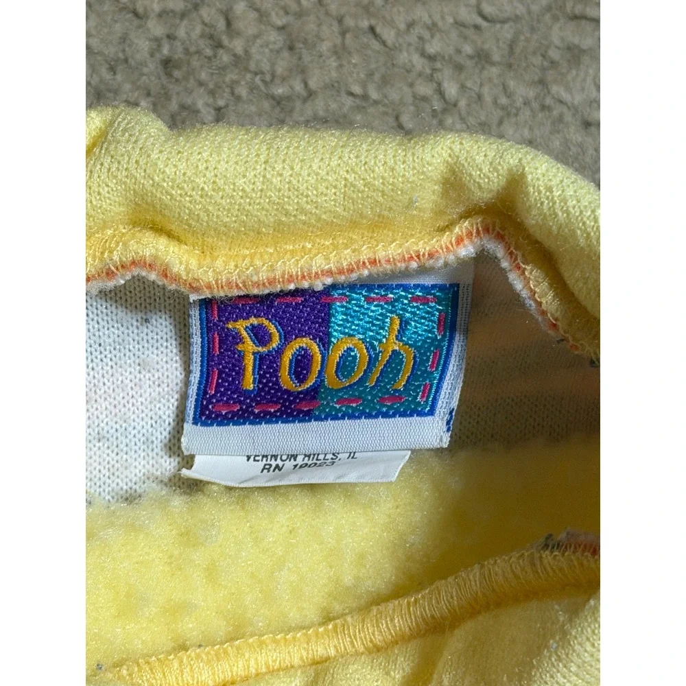 Vintage Disney Pooh Tigger Footed Sleeper Onesie with Hooded Hat 24 Months 70155